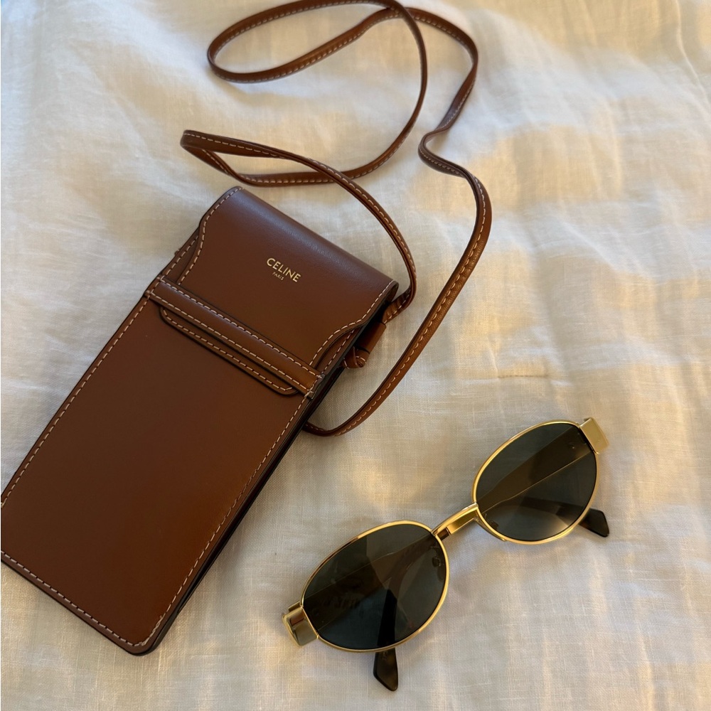 Celine Triomphe Gold Sunglasses